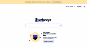 What Startpage.com website looked like in 2022 (3 years ago)