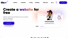 What Sitew.fr website looked like in 2022 (1 year ago)