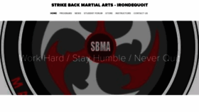What Strikebackmartialarts.com website looked like in 2022 (1 year ago)