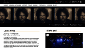 What Stevelukather.net website looked like in 2022 (1 year ago)