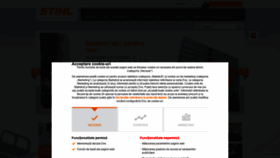 What Stihl.ro website looked like in 2022 (1 year ago)