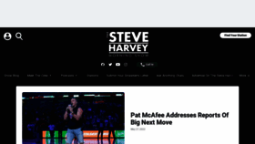 What Steveharveyfm.com website looked like in 2022 (1 year ago)