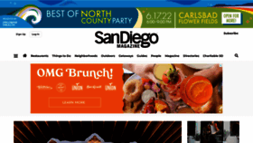 What Sandiegomagazine.com website looked like in 2022 (1 year ago)