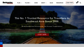 What Southeastasiabackpacker.com website looked like in 2022 (1 year ago)