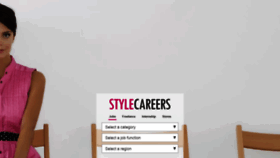 What Stylecareers.com website looked like in 2022 (1 year ago)