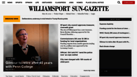 What Sungazette.com website looked like in 2022 (1 year ago)