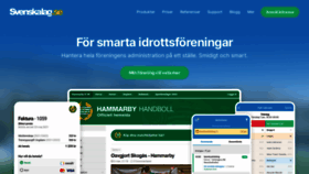 What Svenskalag.se website looked like in 2022 (1 year ago)