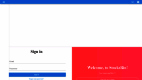 What Stocksrin.com website looked like in 2022 (1 year ago)