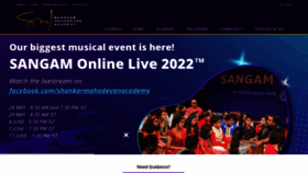 What Shankarmahadevanacademy.com website looked like in 2022 (1 year ago)