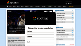 What Spotrac.com website looked like in 2022 (1 year ago)