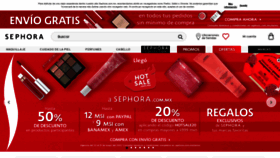 What Sephora.com.mx website looked like in 2022 (1 year ago)
