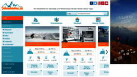 What Schneehoehen.de website looked like in 2022 (1 year ago)