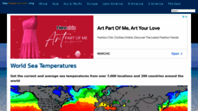 What Seatemperature.org website looked like in 2022 (1 year ago)