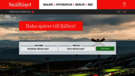 What Snalltaget.se website looked like in 2022 (1 year ago)