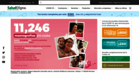 What Salud-digna.org website looked like in 2022 (1 year ago)