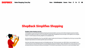 What Shopback.com website looked like in 2022 (1 year ago)