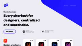 What Shortcuts.design website looked like in 2022 (1 year ago)