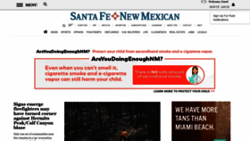 What Santafenewmexican.com website looked like in 2022 (1 year ago)