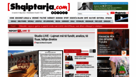 What Shqiptarja.com website looked like in 2022 (1 year ago)