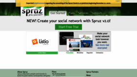 What Spruz.com website looked like in 2022 (1 year ago)