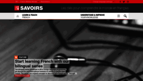 What Savoirs.rfi.fr website looked like in 2022 (1 year ago)
