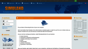 What Simuland.net website looked like in 2022 (1 year ago)
