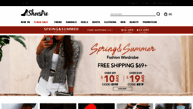 What Shoespie.com website looked like in 2022 (1 year ago)