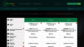 What Shneider-host.ru website looked like in 2022 (3 years ago)