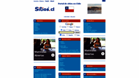 What Sitios.cl website looked like in 2022 (1 year ago)