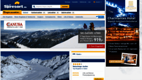 What Skiresort.de website looked like in 2022 (1 year ago)