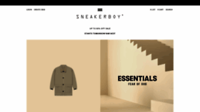 What Sneakerboy.com website looked like in 2022 (1 year ago)