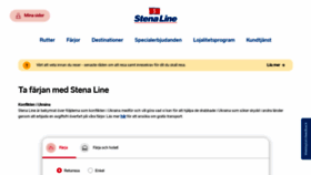What Stenaline.se website looked like in 2022 (1 year ago)