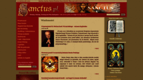 What Sanctus.pl website looked like in 2022 (1 year ago)
