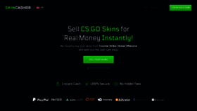 What Skincashier.com website looked like in 2022 (1 year ago)