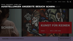 What Schirn.de website looked like in 2022 (1 year ago)