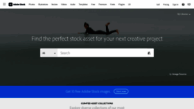 What Stock.adobe.com website looked like in 2022 (1 year ago)