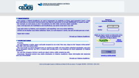 What Sistacad.cederj.edu.br website looked like in 2022 (1 year ago)