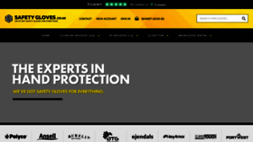 What Safetygloves.co.uk website looked like in 2022 (1 year ago)