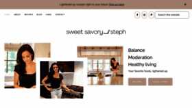 What Sweetsavoryandsteph.com website looked like in 2022 (1 year ago)