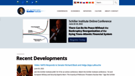What Schillerinstitute.com website looked like in 2022 (1 year ago)