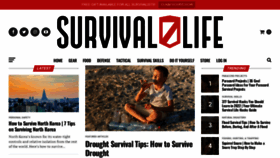 What Survivallife.com website looked like in 2022 (1 year ago)