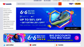 What S.lazada.com.ph website looked like in 2022 (1 year ago)