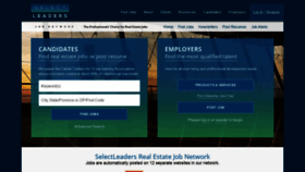 What Selectleaders.com website looked like in 2022 (1 year ago)