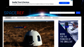 What Spaceref.com website looked like in 2022 (1 year ago)