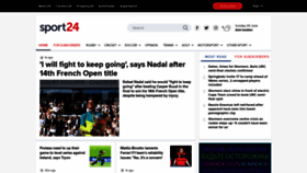 What Sport24.co.za website looked like in 2022 (3 years ago)