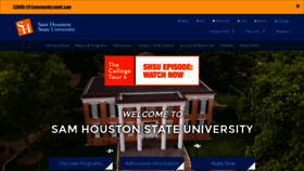 What Shsu.edu website looked like in 2022 (1 year ago)