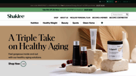What Shaklee.com website looked like in 2022 (1 year ago)