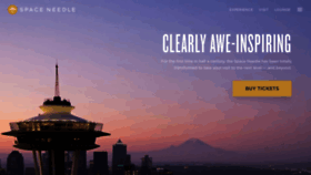 What Spaceneedle.com website looked like in 2022 (1 year ago)