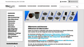 What Silbermueller.de website looked like in 2022 (1 year ago)