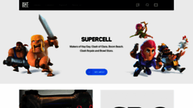 What Supercell.com website looked like in 2022 (1 year ago)